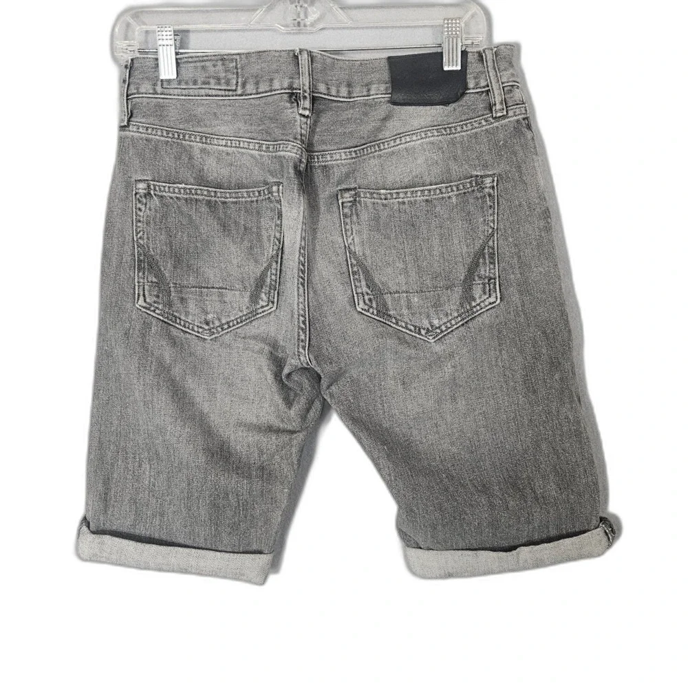 AllSaints Switch Fit Jorts Sz 28 Men's Aged Black Denim Jean Shorts